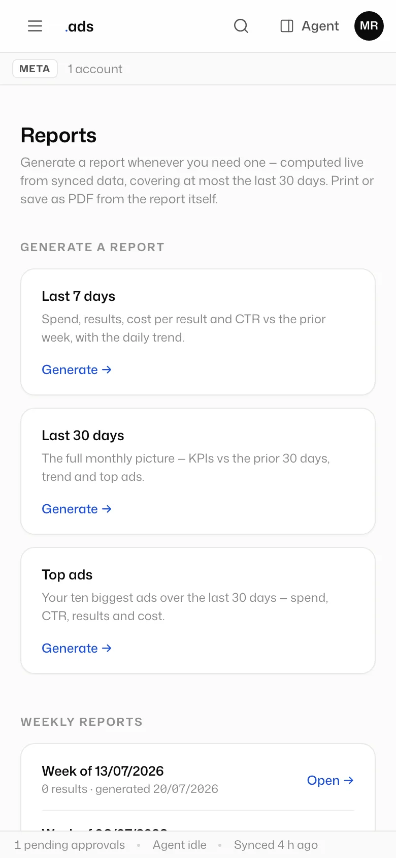 Reports in ads by dotstack